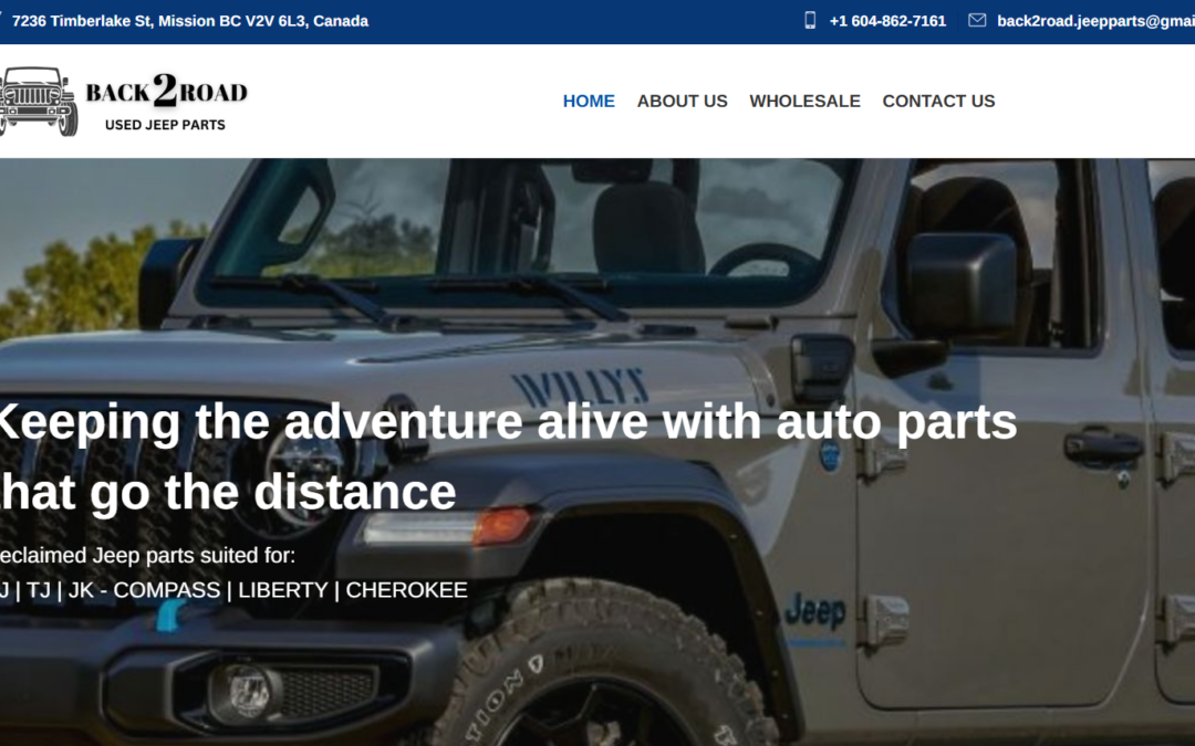 Κατασκευή ιστοσελίδας για την ψηφιακή παρουσία B2B Ανταλλακτικά αυτοκινήτων